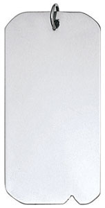 14KW DOG TAG 34.5x18mm .025