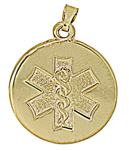 14KY MEDICAL ALERT CHARM 3/4