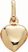 14KY PUFFED HEART 6mm