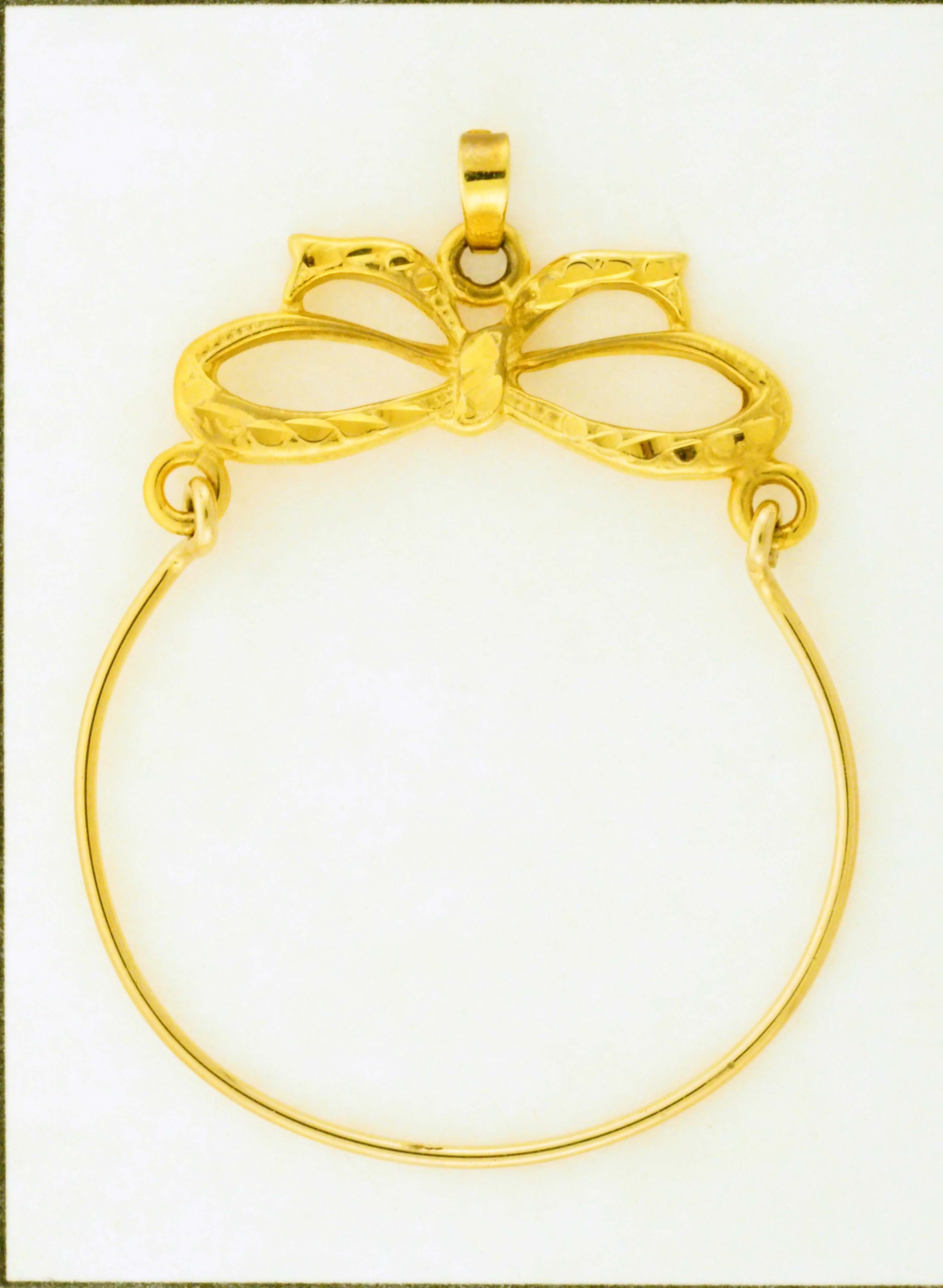 14KY CHARM HOLDER 28x25mm INSIDE DIAMETER