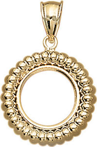 14KY SHRIMP COIN FRAME 13.1mm