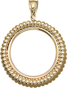 14KY SHRIMP COIN FRAME 27mm