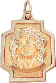 14KY CHR. HEAD ON CROSS 17mm