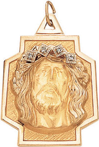 14KY CHR HEAD ON CROSS W/4 DIA 1