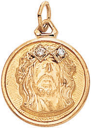 14KY RD. CHR. HEAD ON DISC W/2 DIA 5/8