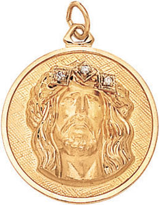 14KY RD. CHR. HEAD ON DISC W/3 DIA 7/8