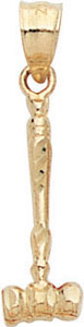14KY GAVEL CHARM 19mm