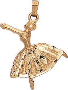 14KY DANCER CHARM 20x20mm
