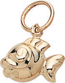 14KY FISH CHARM
