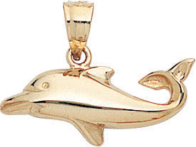 14KY DOLPHIN CHARM