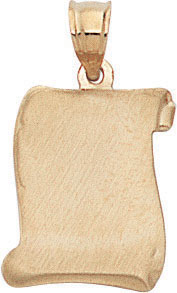 14KY DIPLOMA CHARM 3/4x1/2