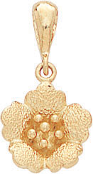 14KY FLOWER PENDANT D/C