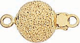14KW SPARKLE BALL CLASP 7mm