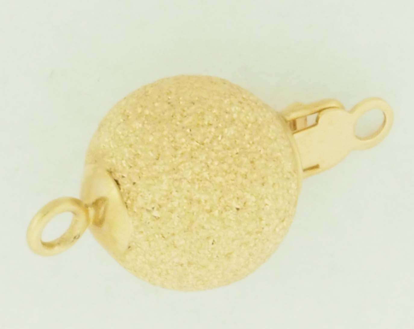 14KY SPARKLE BALL CLASP 10mm