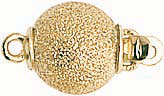 18KY ROUND SPARKLE BALL CLASP 8mm