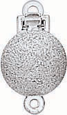 14KW ROUND SPARKLE BALL CLASP 8mm