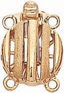 14KY 12mm RD FANCY CLASP 2 ROW
