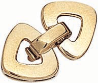 14KY  SMALL CAST FOLDOVER CLASP 10.6x18mm