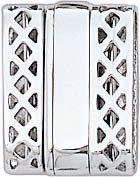18KW FILIGREE SNAP CLASP 13.5x11.5mm