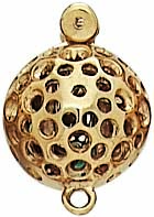 18KY BALL CLASP FOR 96 DIA TW 1.8 11.5mm