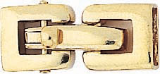 18KY FOLDOVER TYPE CLASP 17.5x8mm