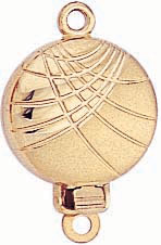 14KY FANCY FLAT ROUND CLASP