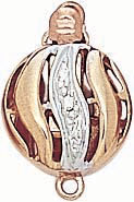 14KY RD WIRE CLASP 10.5mm W/DIA LOOK