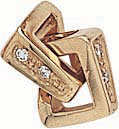 14KY 2 PART NOTCH CLASP W/DIAS.
