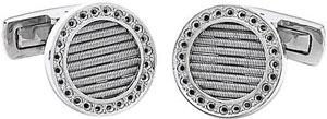 14KW ROUND CUFF LINK FOR DIA 24/.01