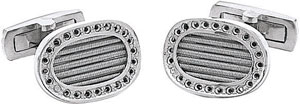 14KW OVAL CUFF LINK FOR DIA 24/.01