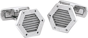 14KW HEXAGON CUFF LINK FOR DIA 6/.01