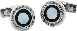 14KW RD CUFF LINK BLK/MOP FOR 28/.01