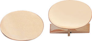 14KW OVAL 19x13mm SHINY CUFF LINK