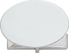 S.S. CUFF LINK OVAL SHINY 22x16mm .035