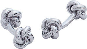 14KW LOVE KNOT CUFF LINK 1