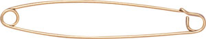 14KY THIN SAFETY PIN 2 1/2