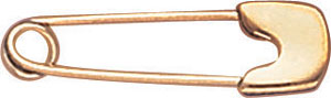 14KW SAFETY PIN W/PLAIN HEAD 1