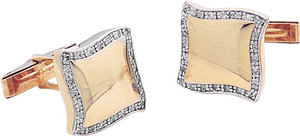 14KW 16mm SQ CUFF LINK W/.48 DIA