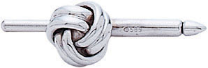 14KW SHIRT STUD LOVE KNOT 9mm