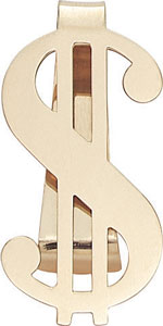 14KY MONEY SIGN MONEY CLIP
