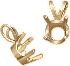 14KW 4PR DIAMOND PENDANT .75