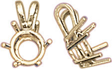 18KY 6PR WIRE PENDANT .10