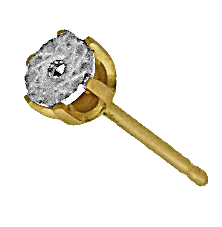 14K TT 6PR ILLUSION EARRING .005-.02