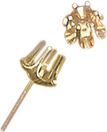 14KW 6PR BUTTERCUP SCREW STUDS .03@