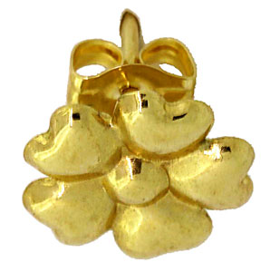 14KY FLOWER EARRING 11mm