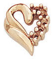 14KY HEART EARRING FOR 5-.01@
