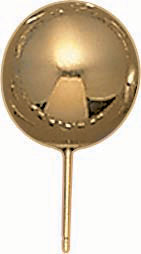 18KY SHINY BALL EARRING 12mm