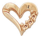 14KY HEART EARRING FOR 3/.02@