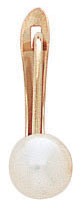 14KY EURO WIRE W/PEARL 4.7mm