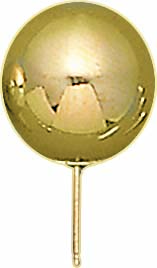 18KY SHINY BALL EARRING 15mm